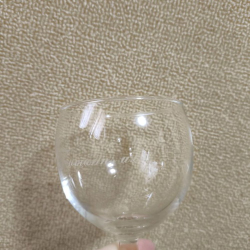 Set of 3 glass wine glasses new, height 13cm