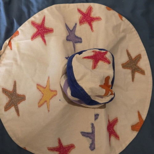 Pearl & Caviar Asterias Maxi Hat new, colorful resortwear
