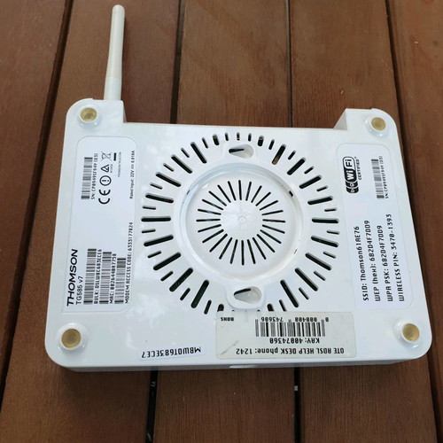 Thomson TG585v7 Wireless Router used for OTE CONN-X