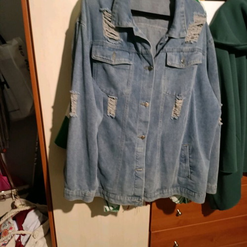 Denim jacket like new, size 4XL, blue