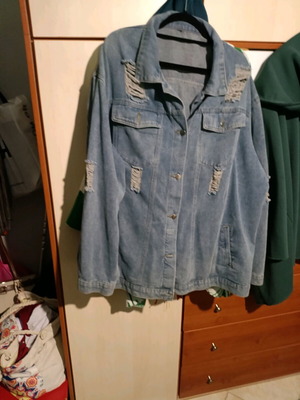 Denim jacket like new, size 4XL, blue