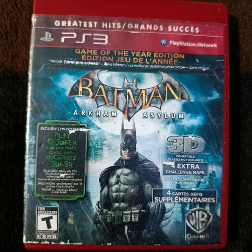 Batman Arkham Asylum PlayStation 3 used