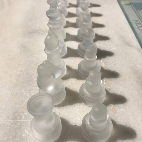 Johnnie Walker exclusive chess set glass, like new