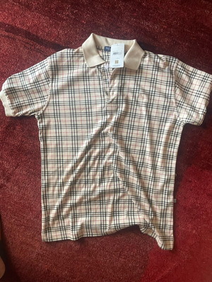 Burberry polo μπλούζα καινούργια, μέγεθος XL, μπεζ