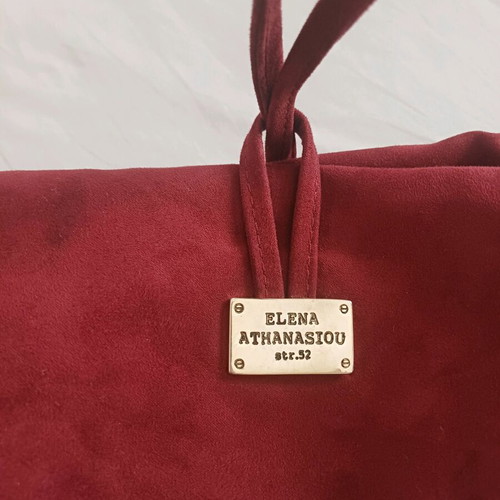 Elena Athanasiou hand bag like new, wine red color
