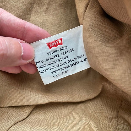 Levi’s leather bomber jacket like new, black, size M