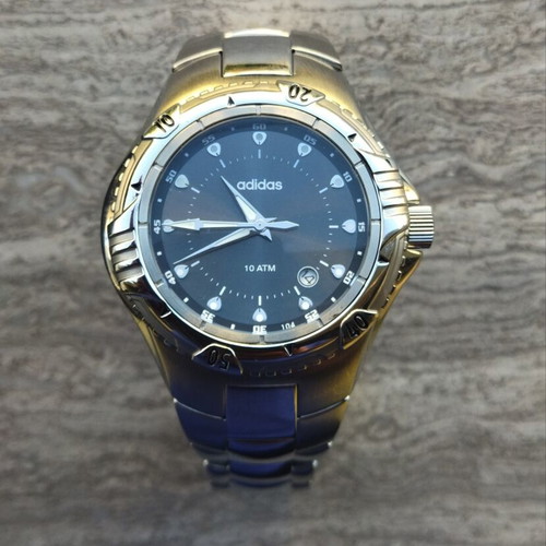 Adidas Scuba 10-5024 watch new, full set, black and silver