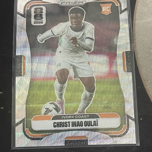 Christ Inao Oulai RC Silver Wave Panini Prizm World Cup card like new