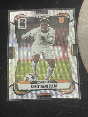 Christ Inao Oulai RC Silver Wave Panini Prizm World Cup card like new