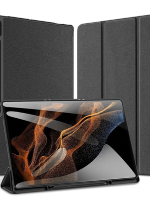 Dux Ducis Domo Flip Cover Μαύρη για Samsung Galaxy Tab S8/S9 Ultra καινούργιο