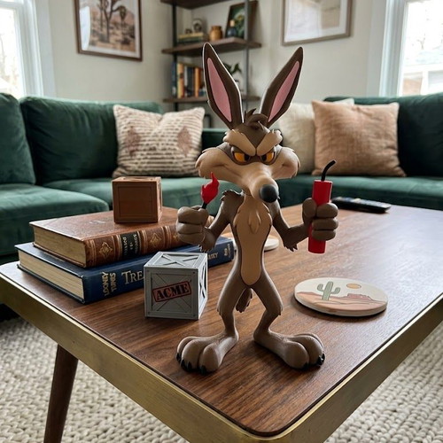 Coyote 3D Printed Collectible Figure made to order