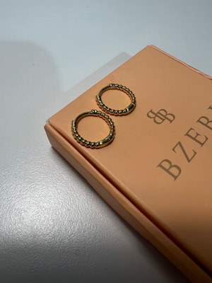 Hoop earrings new gold-colored