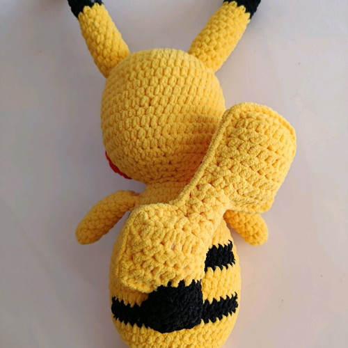 Pikachu handmade knitted doll 30 cm like new