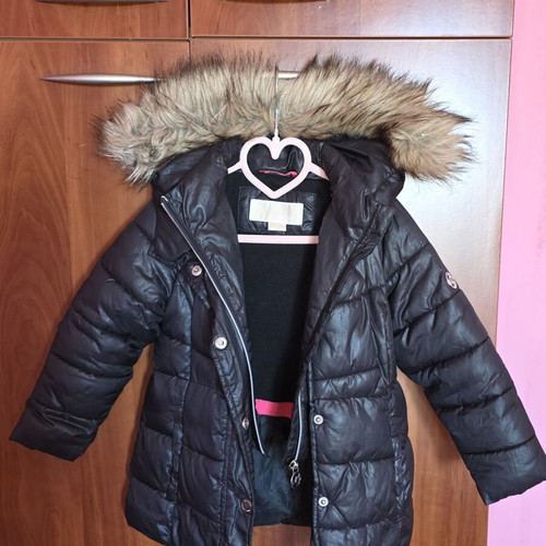 Michael Kors girls' winter jacket size 3T like new, black