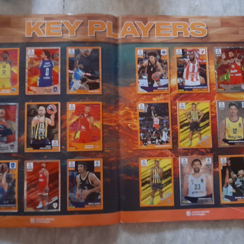 Panini EuroLeague 2024-25 sticker album used, 364 of 424 stickers