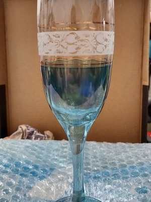 Crystal glasses set of 6 new