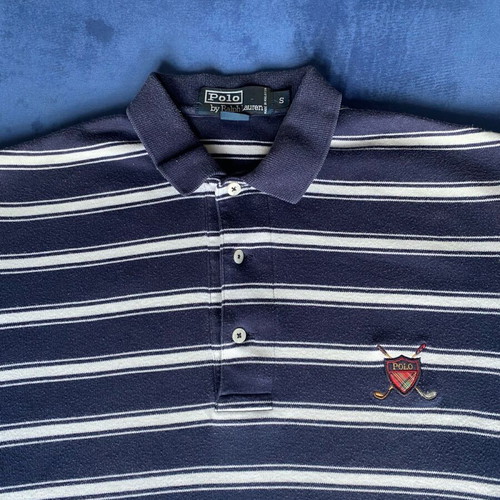 Polo Ralph Lauren striped navy blue and white shirt, like new, size S
