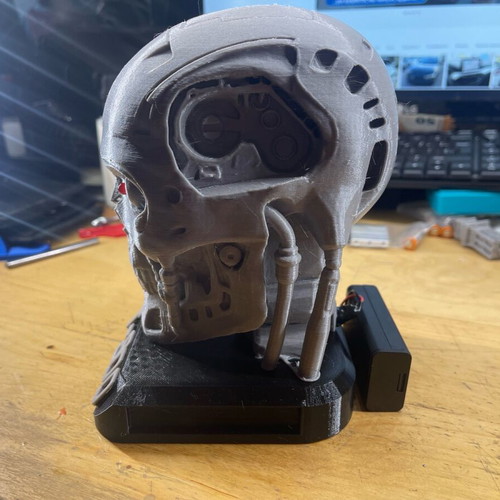 Terminator decorative 3D printed with LED new
