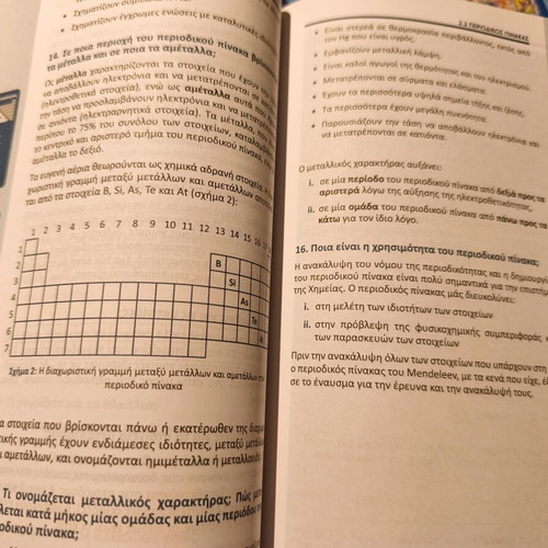 Chemistry textbook for A Lykeiou used, Poukamisas editions
