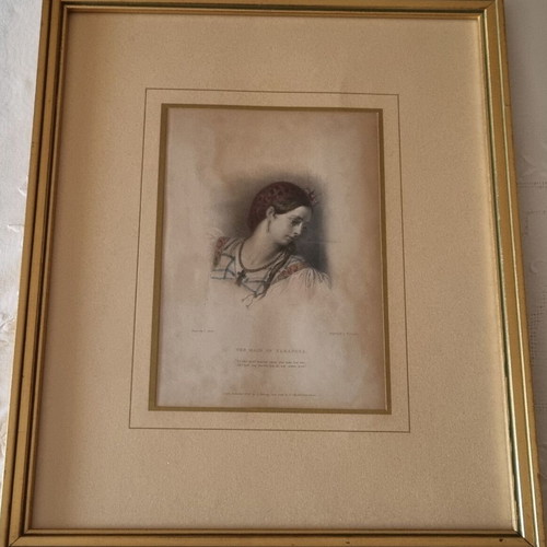 Authentic engravings like new, set of two framed