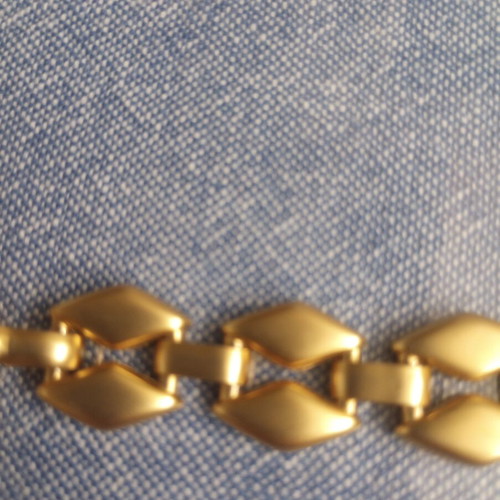 Vintage women's metal chain belt, matte gold