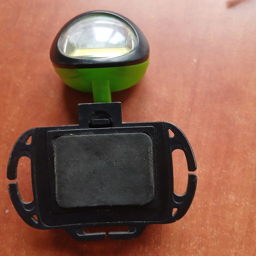 Bicycle light with battery used
