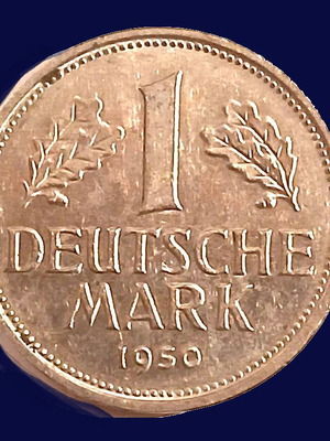 Монета 1 Deutsche Mark 1950 като нова