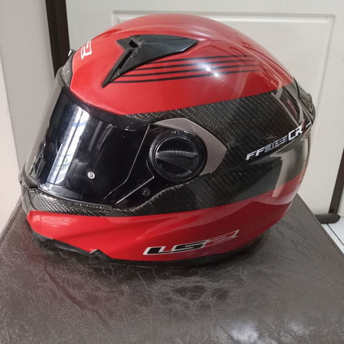 LS2 FF385 C1 Carbon helmet used, small size, carbon fiber
