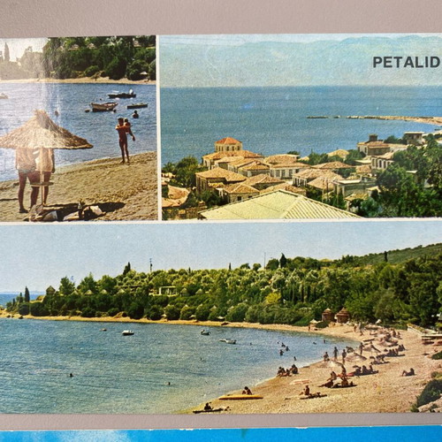 Collectible postcards Peloponnese 5 pieces like new, 1970