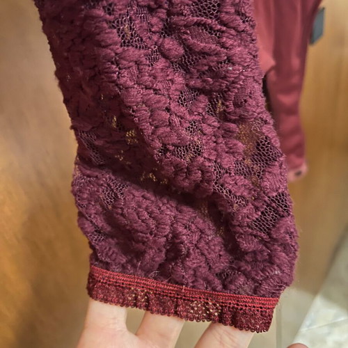 Lynne burgundy lace top bodysuit like new
