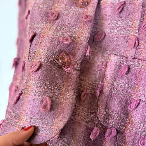 Pink women's tweed vintage jacket like new
