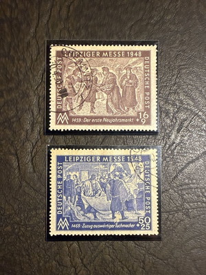 Leipziger Messe 1948 collectible stamp set new