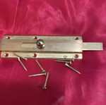 Solid brass safety bolt new with screws
