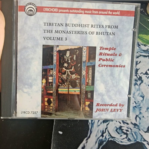Tibetan Buddhist Rites From The Monasteries Of Bhutan Volume 3 CD New