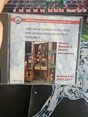 Tibetan Buddhist Rites From The Monasteries Of Bhutan Volume 3 CD New