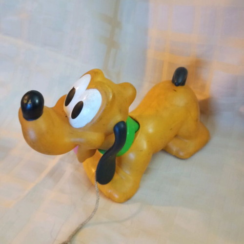 Disney Pluto pull toy used with sound