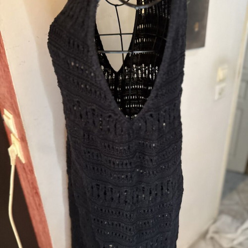 Papaya knitted dress 100% cotton like new, black