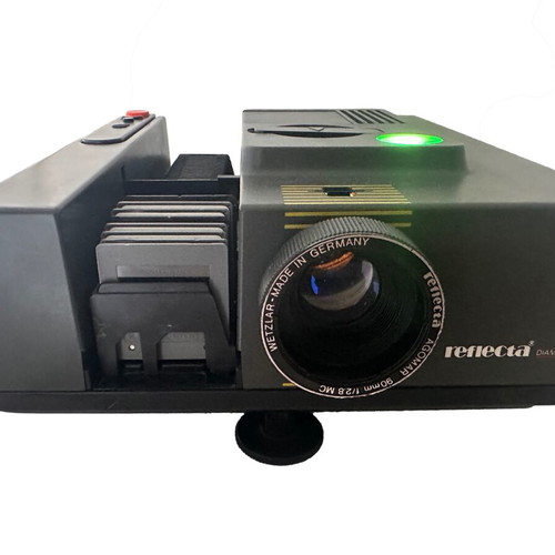 Reflecta Diamator AF 35mm slide projector with slide tray