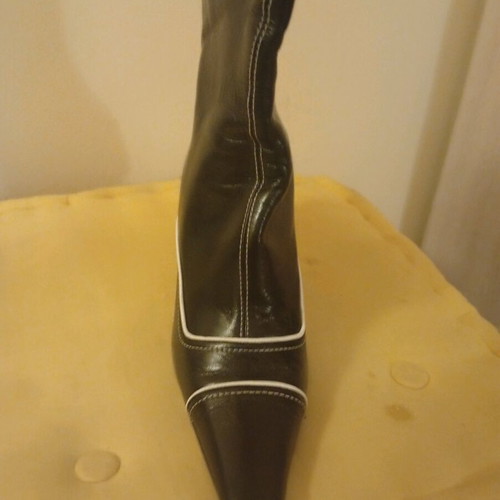 Jimmy Choo Black Boots Like New 39.5 With Zipper