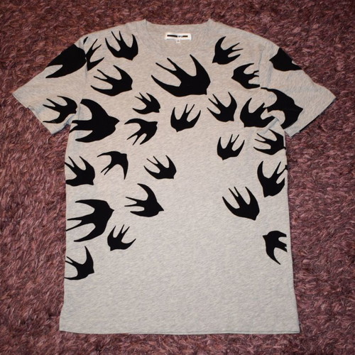 MCQ by Alexander McQueen Signature Swallow T-shirt men size M like new