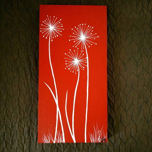 Diptych paintings new, acrylic on wood