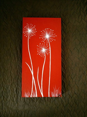 Diptych paintings new, acrylic on wood