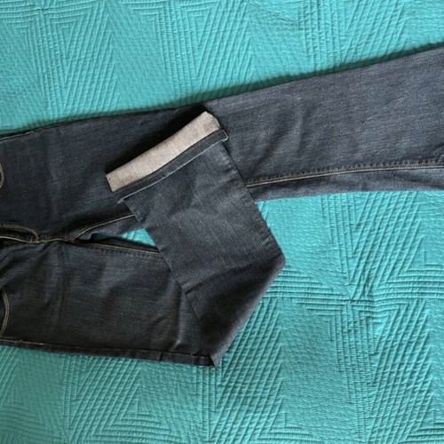Pink Woman jeans size small bell-bottom like new, blue