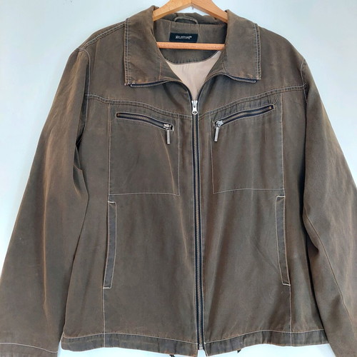 Milestone men's lightweight jacket like new, brown medium
