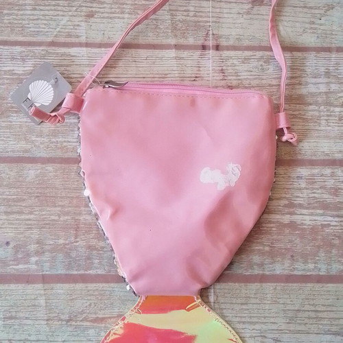 Children's Mermaid Shoulder Bag Wallet with Sequins FK new pink silver