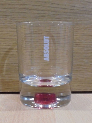Absolut Vodka διαφημιστικό χαμηλό ποτήρι σαν καινούργιο