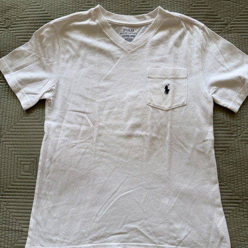 Polo Ralph Lauren kids t shirt size S used, white