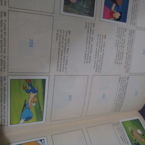 Panini Heidi album used with 183/400 stickers