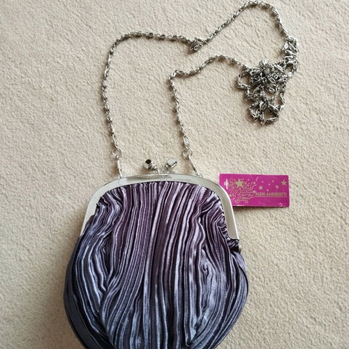Evening bag new, shoulder, silver