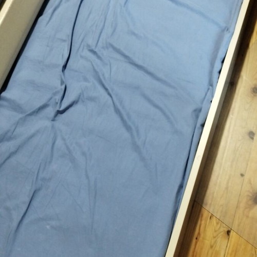 Neoset single bed used with mattress and drawer